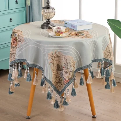 Round Tassels Table Cloths