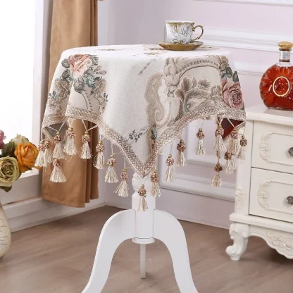 Round Tassels Table Cloths - Image 7