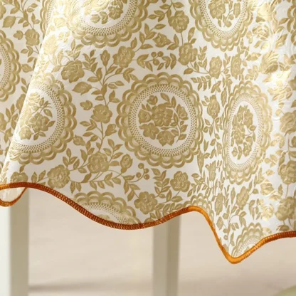 Round Floral Print Table Cloth - Image 3