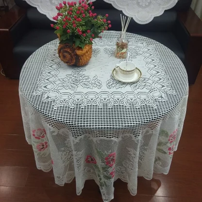 See-through Floral Table Cloth - Image 2