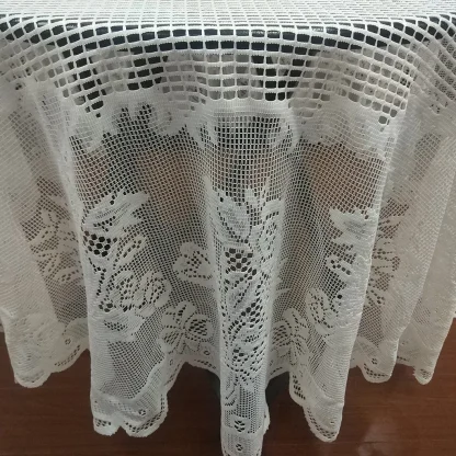 See-through Floral Table Cloth - Image 3