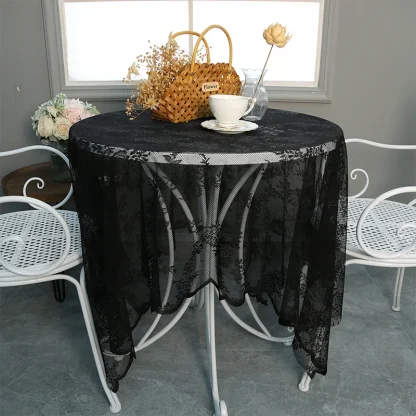 See-through Lace Table Cloth - Image 2