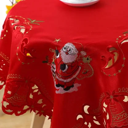 Embroidered Christmas Table Cloth - Image 2