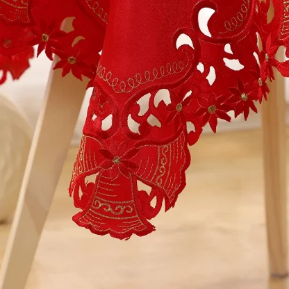 Embroidered Christmas Table Cloth - Image 3
