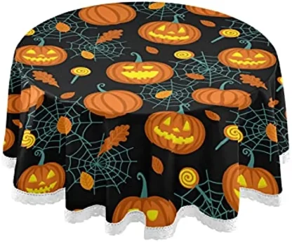 Halloween Round Table Cloth - Image 2