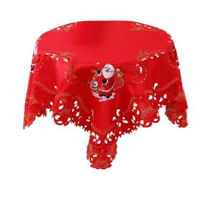 Embroidered Christmas Table Cloth - Image 4