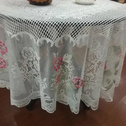 See-through Floral Table Cloth - Image 4