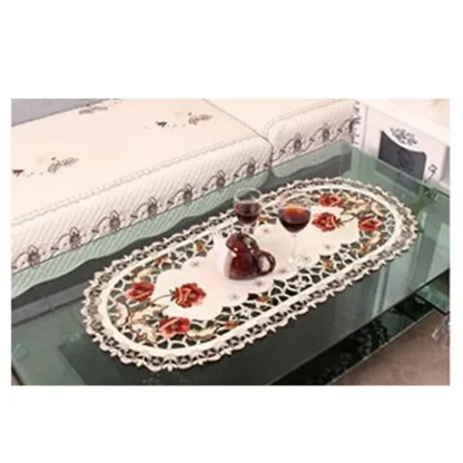 Retro Embroidery Floral Table Runner - Image 5