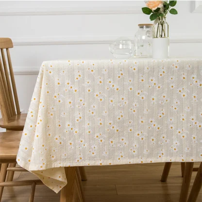 Daisy Floral Tassel Table Cloths - Image 6