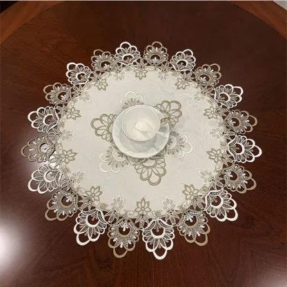 Round Creative Lace Table Cloth - Image 2