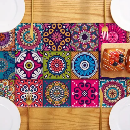 Colorful Boho Print Table Runner - Image 3