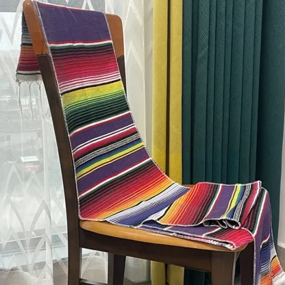 Rainbow Tassel Stripe Table Runners - Image 4