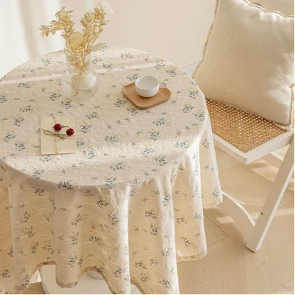 Daisy Floral Tassel Table Cloths - Image 2