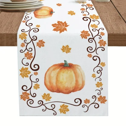 Maple Leaves Print Table Runners - Image 2