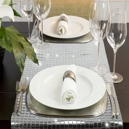 Party Plain Sequin Table Runner - Image 3