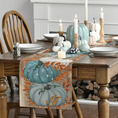 Printed Pumpkins Table Runners