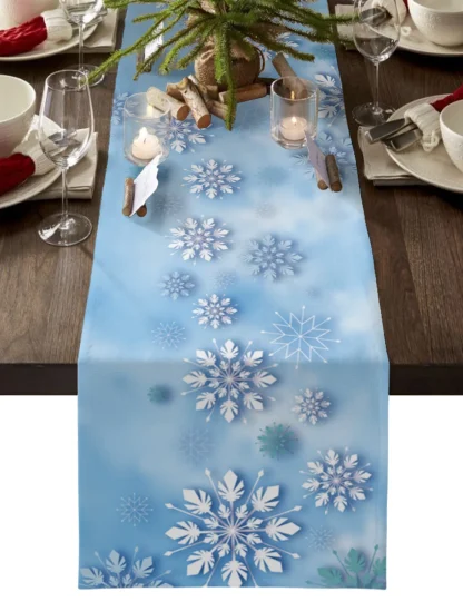 Snowflakes Print Table Runners - Image 6