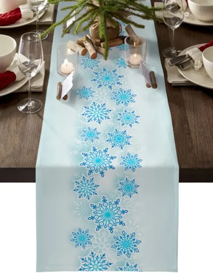 Snowflakes Print Table Runners - Image 5