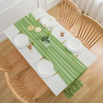Soft Solid Color Table Runner - Image 3