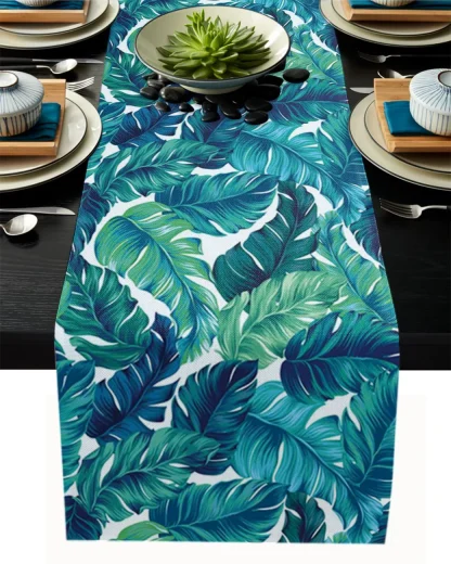 Tropical Plant Print Table Runner - Image 2