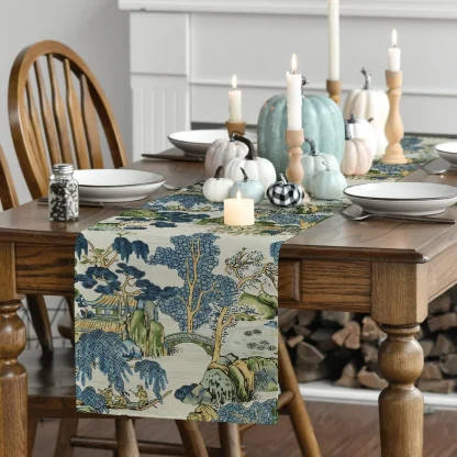 Vintage-style Print Table Runner - Image 4