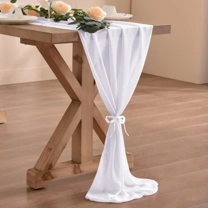 Solid Color Thin Table Runners - Image 3
