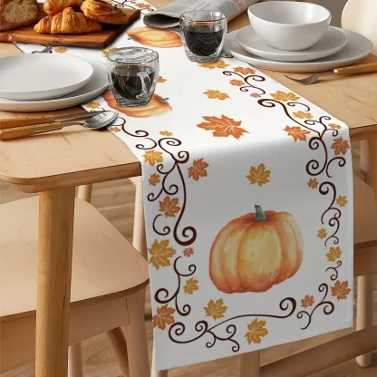 Maple Leaves Print Table Runners