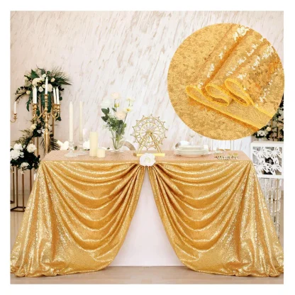 Solid Color Sequin Table Cloths