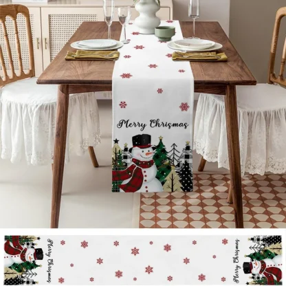 Snowman Print Table Runner - Image 5