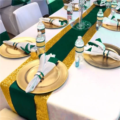Sequin Solid Color Table Runners - Image 6