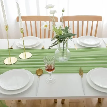 Soft Solid Color Table Runner