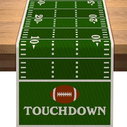 Printed Football Court Table Runner