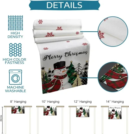 Snowman Print Table Runner - Image 6