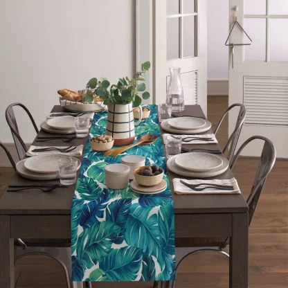Tropical Plant Print Table Runner - Image 5