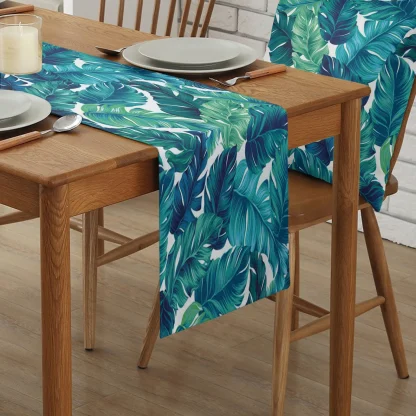 Tropical Plant Print Table Runner - Image 3