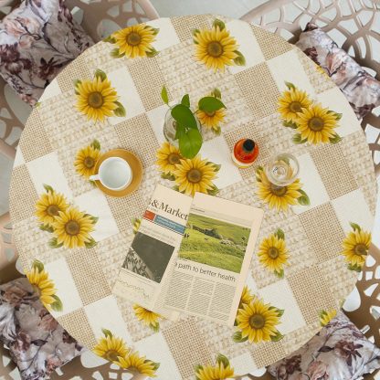 Printed Oil-proof Round Table Cloths - Image 3