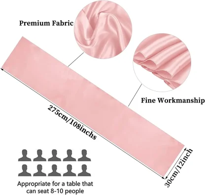 Plain Color Table Runners - Image 7