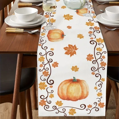 Maple Leaves Print Table Runners - Image 5