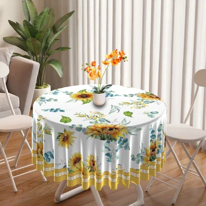 Floral Print Round Table Cloths - Image 2