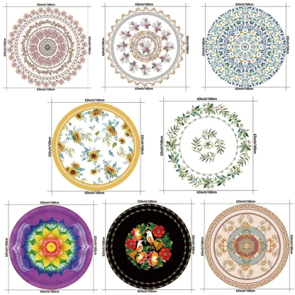 Floral Print Round Table Cloths - Image 7