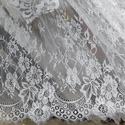 Sheer White Lace Table Cloth - Image 7
