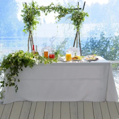 Shiny Plain Color Table Cloths - Image 3