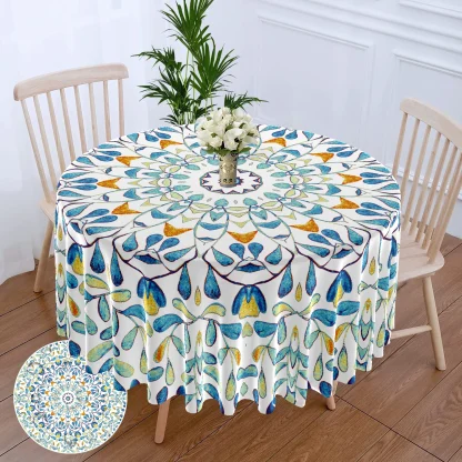 Floral Print Round Table Cloths - Image 6
