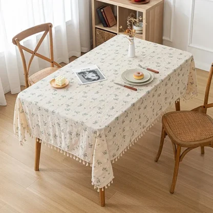 Embroidery Tassels Table Cloth - Image 5