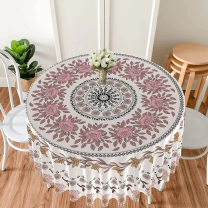 Floral Print Round Table Cloths - Image 3