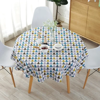 Printed Round Table Cloths - Image 4
