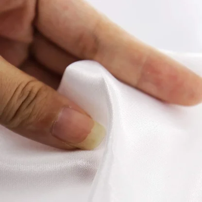 Shiny Sleek White Table Cloth - Image 5