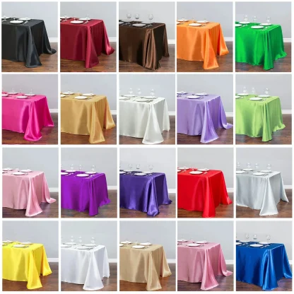 Shiny Plain Color Table Cloths - Image 6