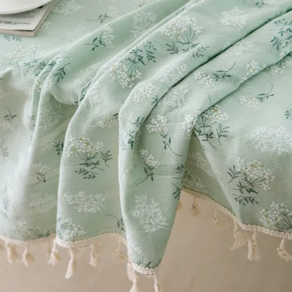 Daisy Flower Tassel Table Cloths - Image 5