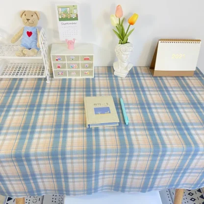 Fresh Plaid Desk Cover